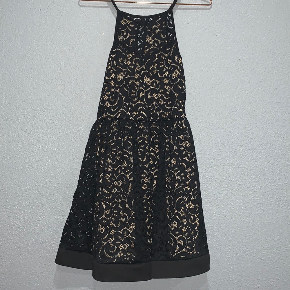 Papaya black dress